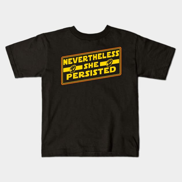 Nevertheless She Persisted in the Galactic Senate Kids T-Shirt by Electrovista